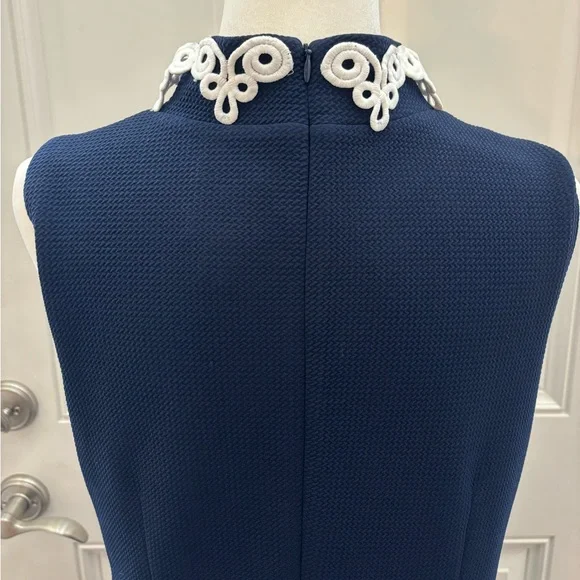 Vince Camuto Navy Sheath Dress 12 - Picture 5 of 8